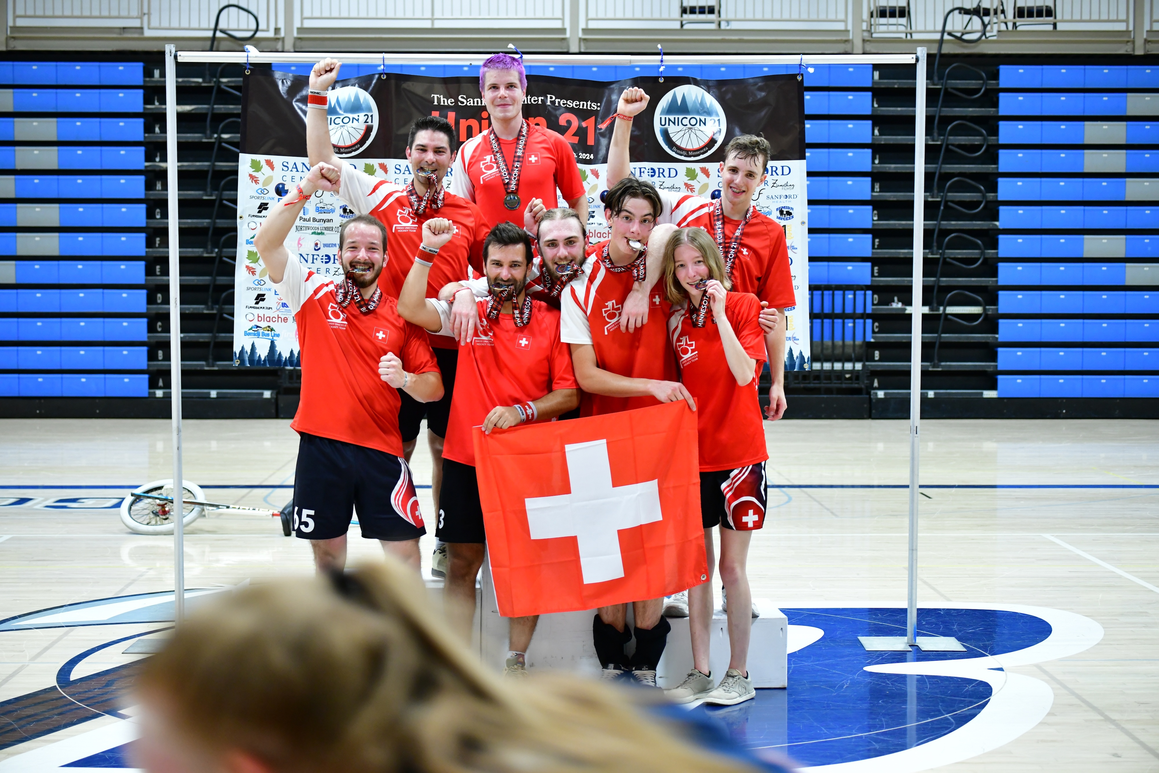Hockeynati an der WM 2024 - Swiss Indoor- & Unicycling
