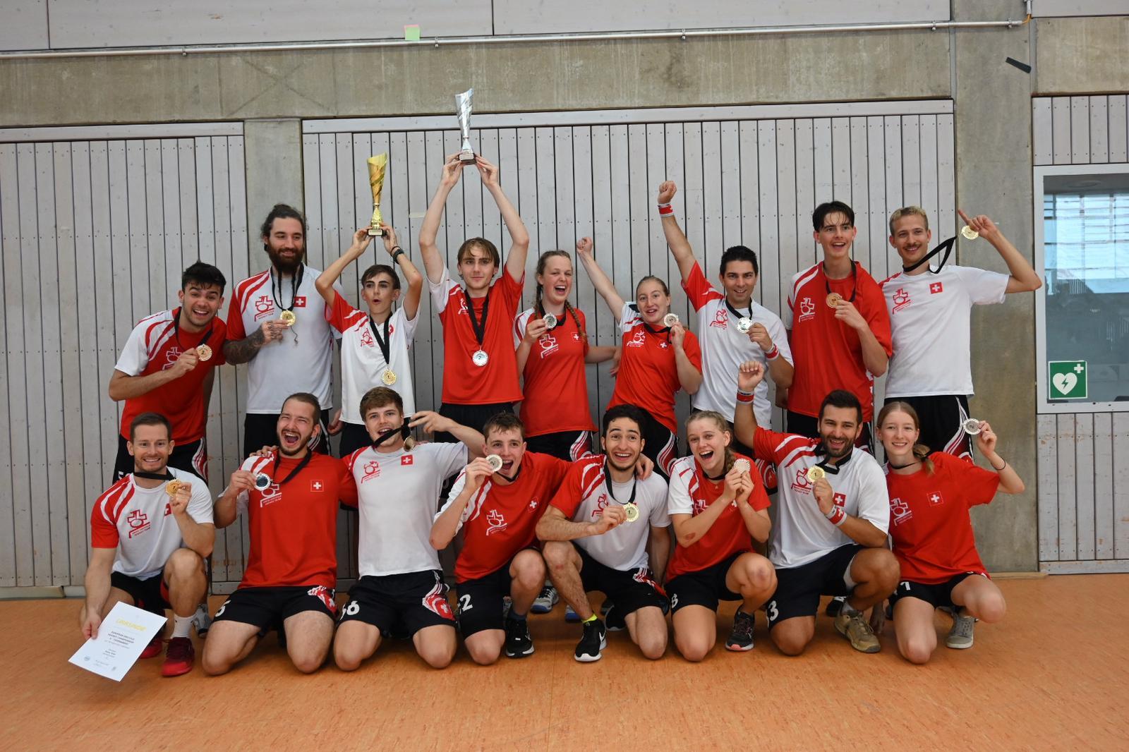 Schweizer Einradhockeynati ist Europameister 2023! - Swiss Indoor- & Unicycling