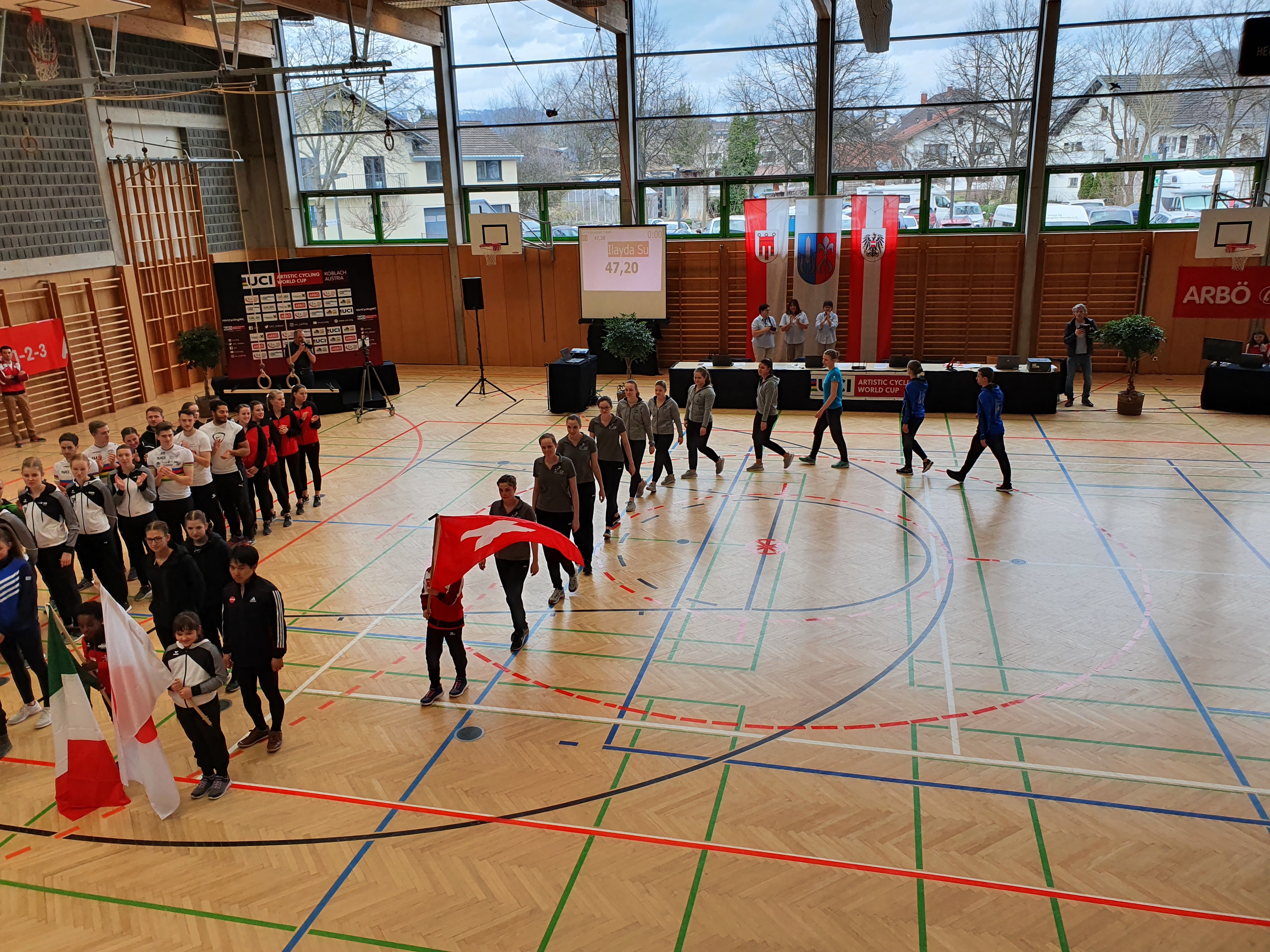 Erste Kunstrad Welt Cup Runde in Koblach - Swiss Indoor- & Unicycling