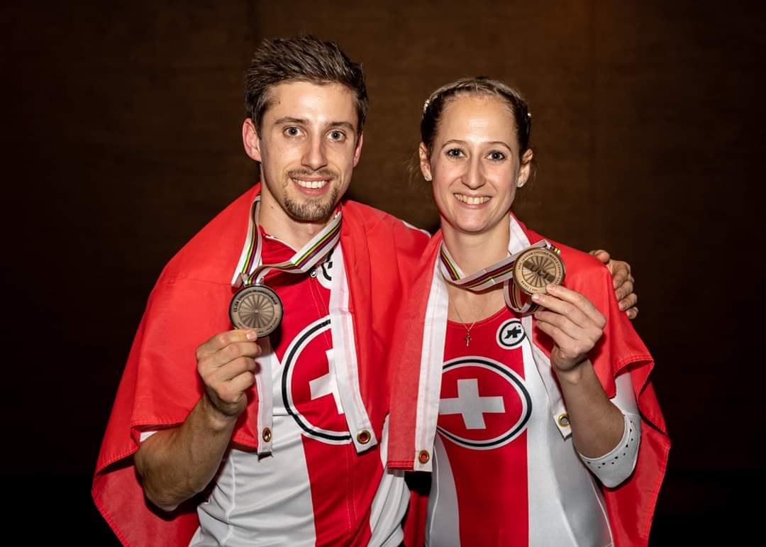 WM Bronze im 2er Offen - Swiss Indoor- & Unicycling